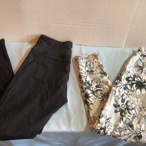 LOT of 2 27-28" Waist Leggings MEDIUM PETITE HALARA & MEDIUM UTOPIA HUE